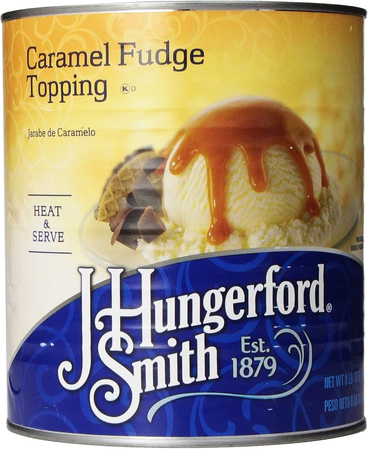 J. Hungerford Smith Fudge Topping, Caramel, 138 Ounce
