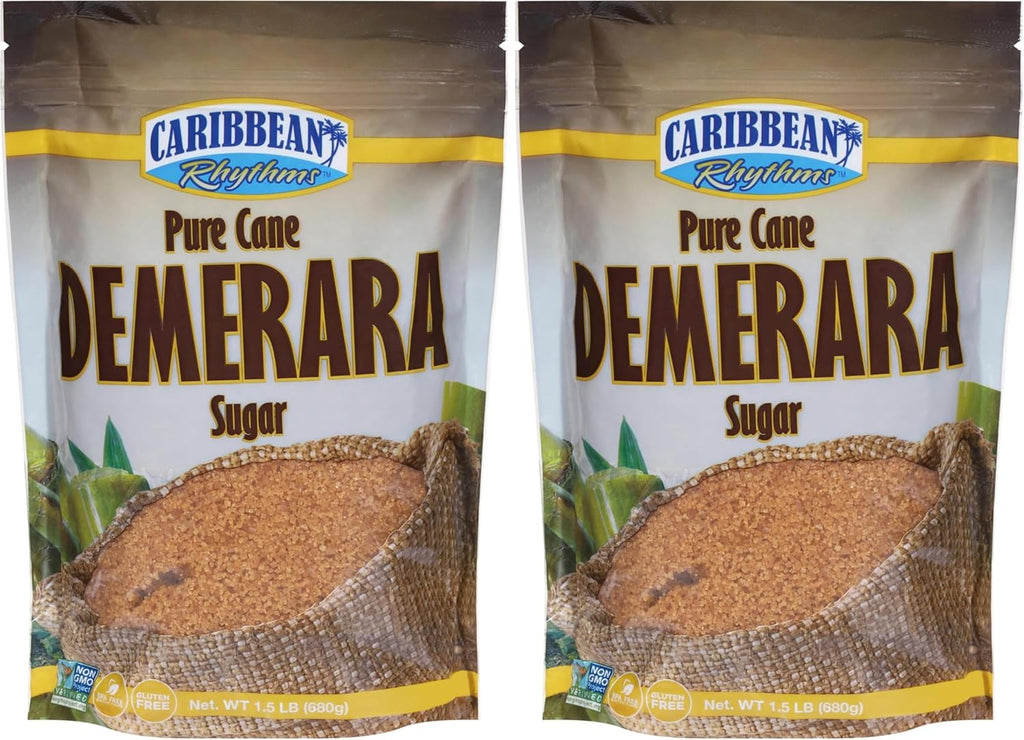Caribbean Rhythms Pure Cane Demerara Sugar,1.5 lb.,(Pack of 2)