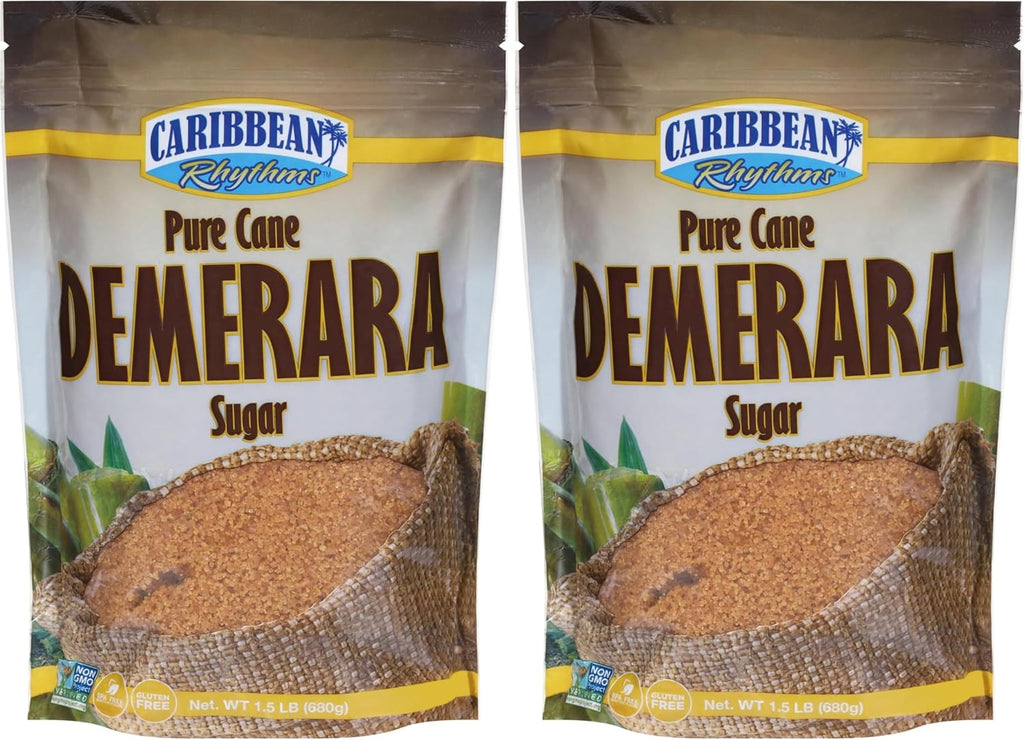 Caribbean Rhythms Pure Cane Demerara Sugar, 1.5 lb. (Pack of 2)