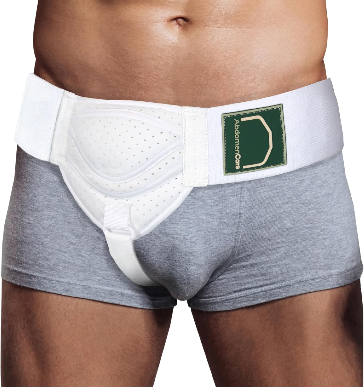 Abdomencare Inguinal Hernia Belt for Men & Women – Hernia Support for Men Inguinal with 2 Compression Pads – Left or Right Side Hernia Truss – Hernia Groin Support With Adjustable Straps – S/M