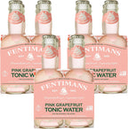 Fentimans Sparkling Pink Grapefruit Tonic Water - Grapefruit Sparkling Water, Craft Soda, Mixer, All Natural Ingredients, Botanically Brewed - 6.7 Fl Oz (Pack of 12)