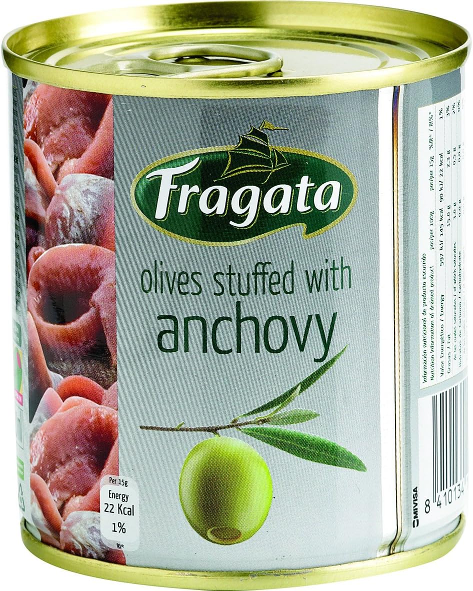 Fragata Spanish Olives Stuffed With Anchovy 200G
