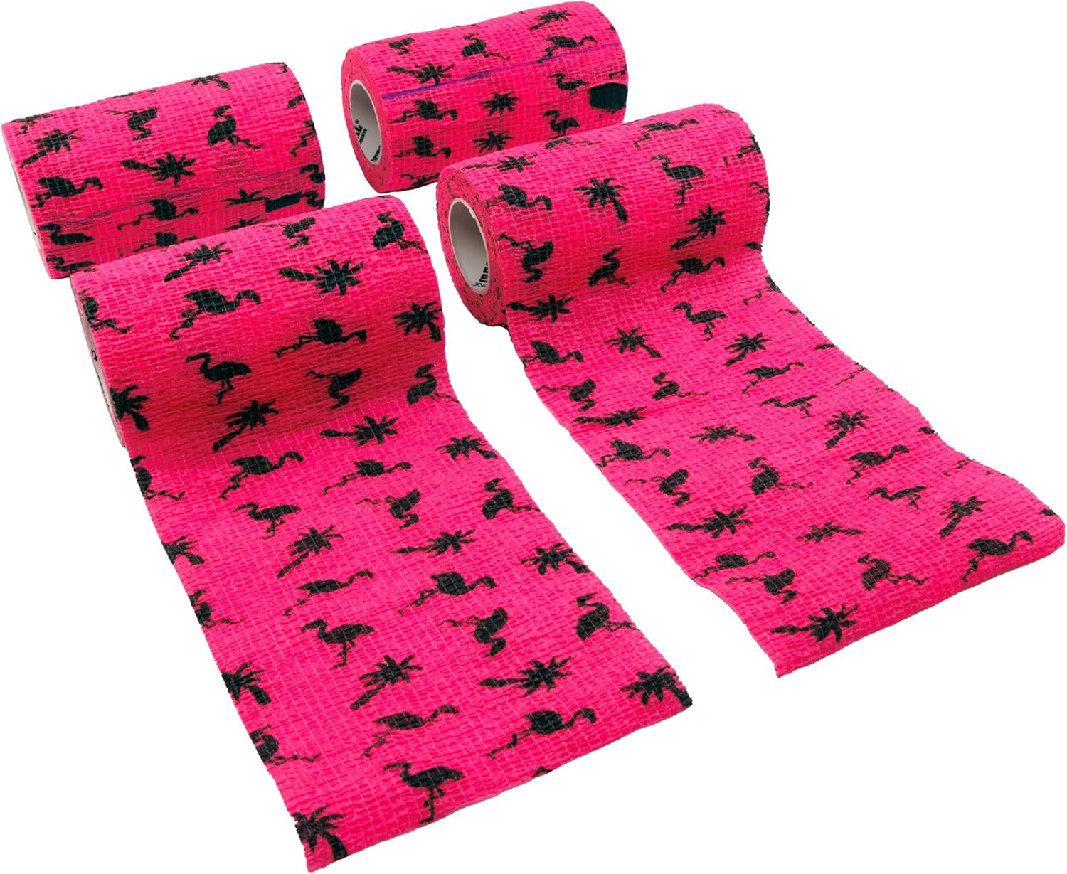 SyrFlex Cohesive Bandage 4” Pink Flamingo 4pk