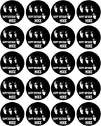 Beatles - Edible Cupcake Toppers - 1.8" cupcake (20 pieces/sheet)