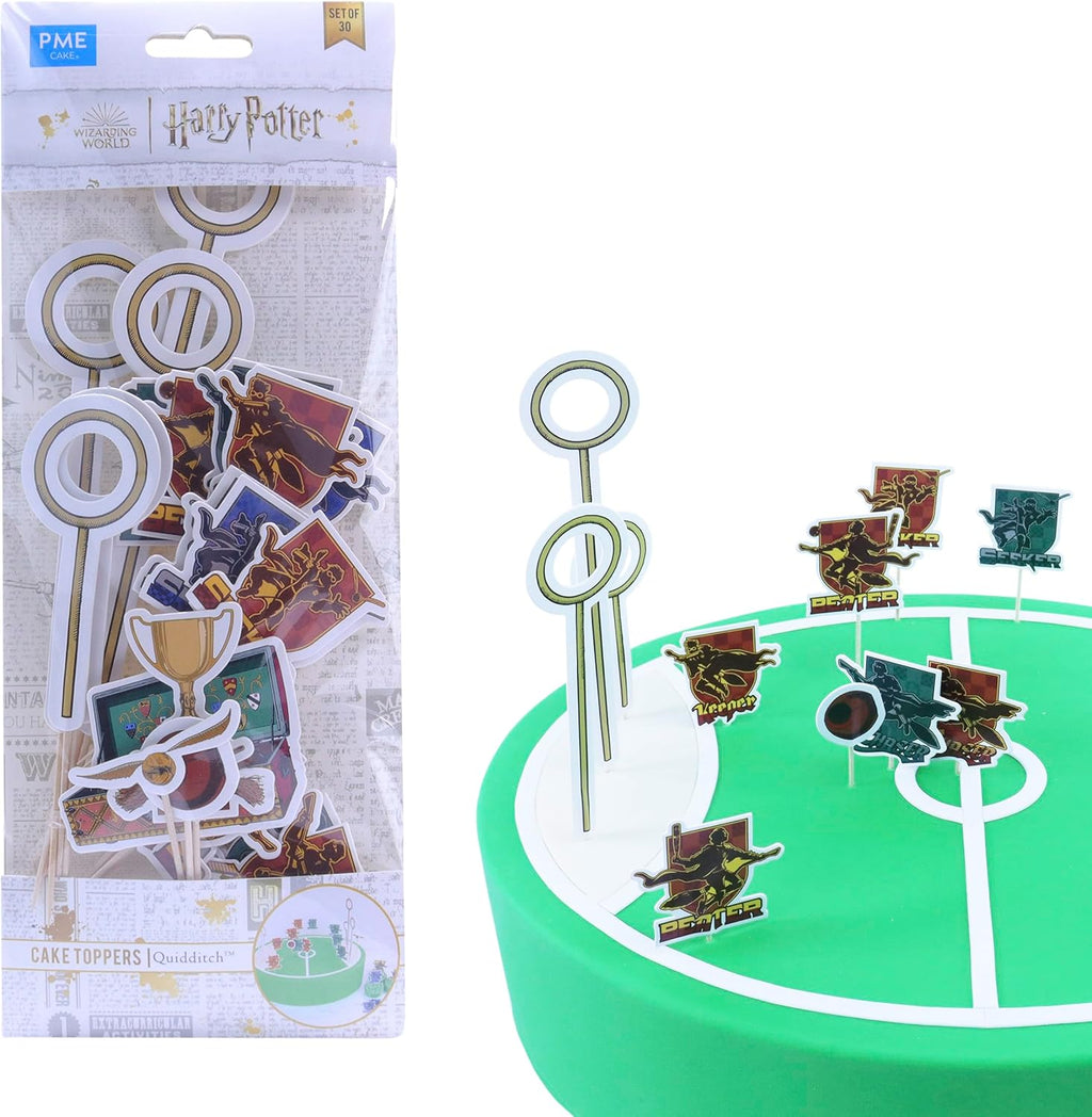 PME Harry Potter Cake Toppers, Quidditch (Pack of 30)