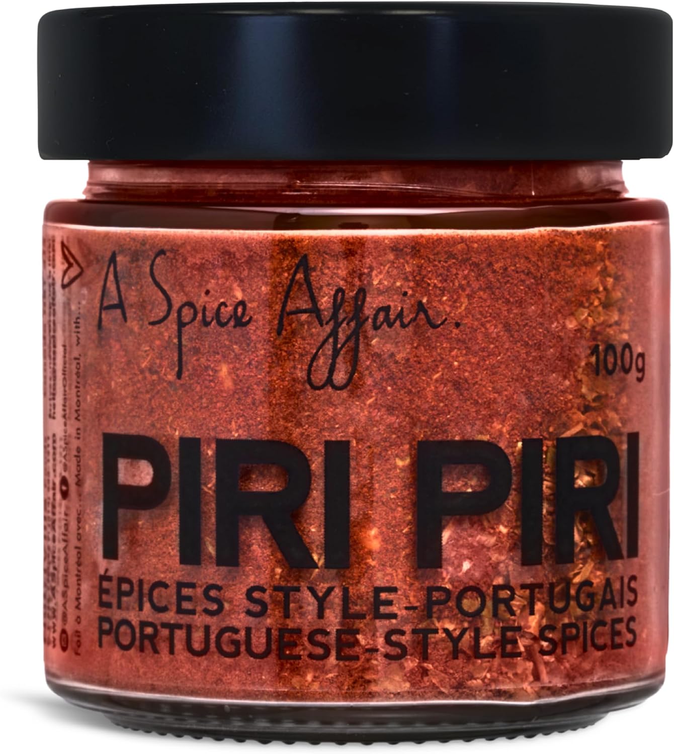 A Spice Affair’s Piri Piri Spices | Fiery, Zesty & Portuguese-Inspired Chili Blend | All-Natural, Non-GMO, Filler-Free | Perfect for Chicken, Shrimp, Potatoes, Veggies, Marinades, Grilling & Everyday Cooking | Signature Glass Jar | 100 g (3.5 oz)