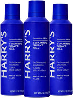 Harry's Foaming Shave Gel for Men with Aloe - (3 Pack) 6.7oz - Soothes and Cushions Skin for Shaving - Safe For Sensitive Skin