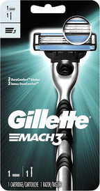 Gillette Mach3 Men's Razor, Handle & 1 Blade Refill