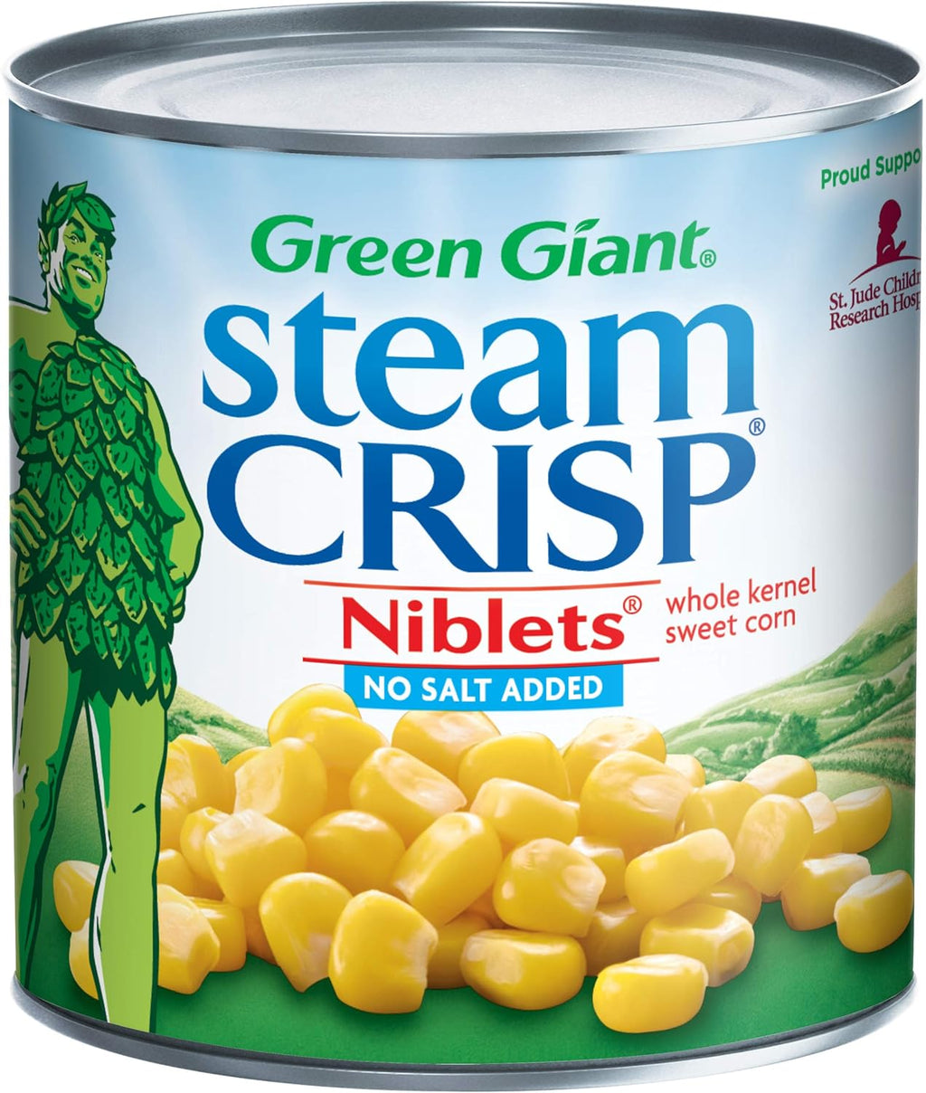 Green Giant Sweet Corn Niblets, No Salt Added, 11 Ounce Can (Pack of 12)