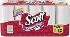 Scott 36371 Choose-A-Sheet Mega Roll Paper Towels, 1-Ply, White, 102 per Roll (Case of 30 Rolls)
