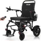 500lbs Capacity Carbon Fiber Electric Wheelchairs for Adults, 41lb Lightweight Foldable Motorized Wheelchair with 20 Inch Seat, 25 Miles Long Range, All Terrain, 500W Dual Motor, Portable Size