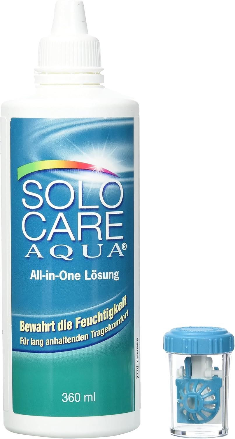 Solocare Aqua Pflegemittel Systempack (4 x 360ml) für weiche Kontaktlinsen