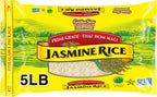 Golden Star Thai Hom Mali Jasmine Rice - Prime Grade White Rice, 5 lb