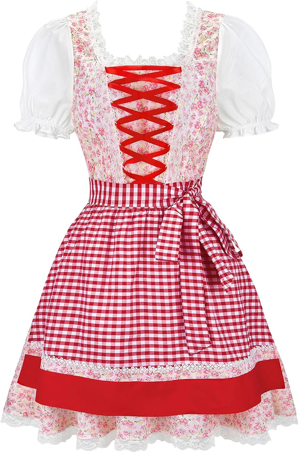 Zhitunemi Oktoberfest Outfits Women Costumes: German Dirndl Dresses Women Bavarian Beer Festival Party Wurstfest Celebrations