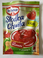 Dr Oetker Slodka Chwila Kisiel Smak Truskawka Strawberry Jelly Mix 30g/1.06oz Bag (5-Pack)