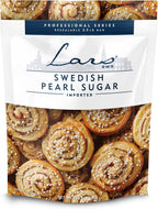 Lars Own Professional Series Swedish Pearl Sugar – 1-Pack, 2.5-lb Resealable Bag – Non-Melting, All-Natural Decorative Nib Sugar for Baking