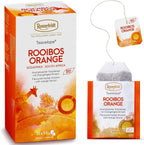 Ronnefeldt Teavelope Rooibos Orange – Caffeine-Free South African Red Herbal Tea with Apple & Orange Peel – 25 Individually Wrapped Tea Bags