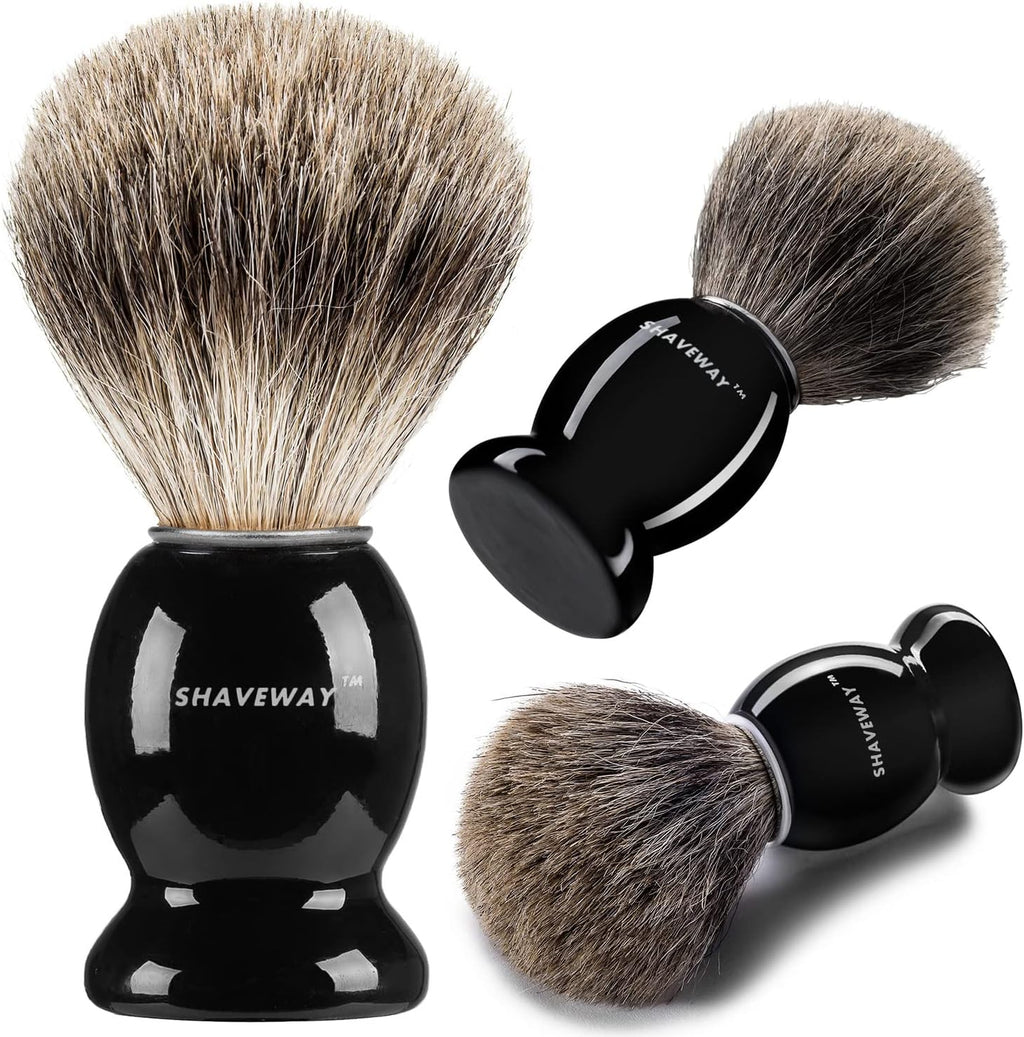 100% Pure Badger Shaving Brush Engineered to Deliver the Best Shave of Your Life. No Matter What Method You use, Safety Razor, Double Edge Razor, Staight Razor or Shaving Razor,. …