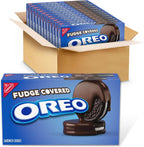 OREO Fudge Covered Chocolate Sandwich Cookies, Original Flavor, 12 - 7.9 oz Boxes