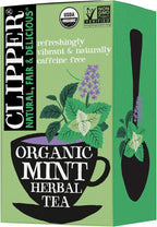 Clipper Tea Mint Herbal Teabags – Caffeine Free, USDA Organic, Great Hot or Iced – Refreshing, Natural, Fair & Delicious – 20 Tea Bags