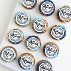 40PCS Edible Circle Official Retired Cupcake Toppers Not My Problem Anymore Cupcake Picks for Official Retirement Farewell Party 67th Retired Birthday Cake Cupcake Decorations