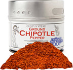 Ground Chipotle Powder | All Natural | Non GMO | 1.7 oz | Hand Crafted | Gourmet Spice | Small Batch | Ultra Premium | GLP-1 Friendly | Artisanal Rub | Single Ingredient Seasoning | Magnetic Tin | Gustus Vitae