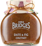 Mrs Bridges Date & Fig Chutney, Made in Scotland, 10oz Jar (Pack of 1)