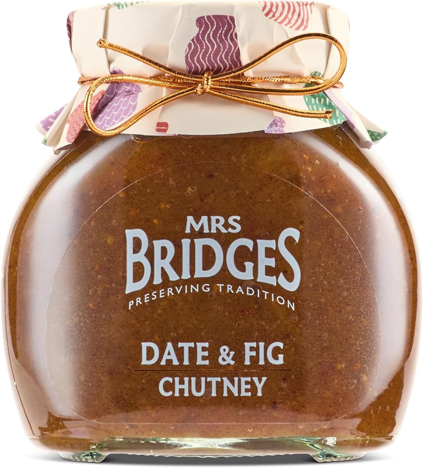 Mrs Bridges Date & Fig Chutney, Made in Scotland, 10oz Jar (Pack of 1)