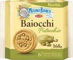Mulino Bianco Biscuits, Pistachio Cream Filled, 168g
