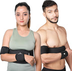 Wonder Care-Left Right Shoulder Immobilizer Arm Sling Elastic Brace for Clavicle Collar Bone Dislocation Subluxation Shoulder stabilizer Compression Brace After Rotator Cuff Surgery - Black(58"-62")