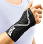FREETOO Wrist Brace for Carpal Tunnel,[New Upgrade-Anatomically shaped] Adjustable Wrist Support Splint for Men and Women,Hand Brace for Pain Relief, Tendinitis,Arthritis,Right Hand,Medium,Black-Grey