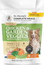 Dr. Harvey's Chicken & Garden Veggies Dog Food, Whole-Grain Dehydrated Dog Food with Freeze-Dried Chicken (5.5 Ounces, Trial Size)