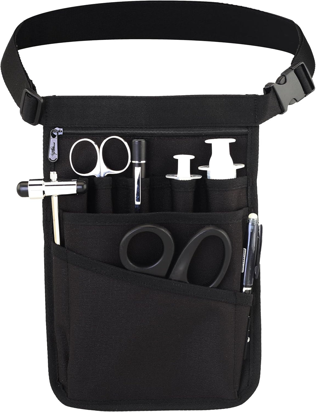 Medical Organizer Belt,Nurse fanny pack, Nurse Fanny Pack for Work ，Kit Practical Waist Bag for Nurses， Fanny Pack for Basics Nurse ，Utility Belt Organizer Bag (YRHS-S-XJ-BLACK), Small