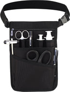 Medical Organizer Belt,Nurse fanny pack, Nurse Fanny Pack for Work ，Kit Practical Waist Bag for Nurses， Fanny Pack for Basics Nurse ，Utility Belt Organizer Bag (YRHS-S-XJ-BLACK), Small