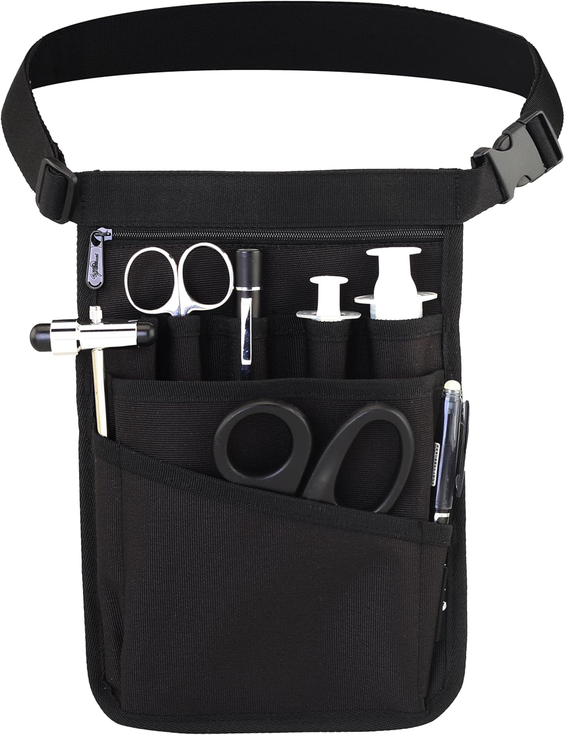 Medical Organizer Belt,Nurse fanny pack, Nurse Fanny Pack for Work ，Kit Practical Waist Bag for Nurses， Fanny Pack for Basics Nurse ，Utility Belt Organizer Bag (YRHS-S-XJ-BLACK), Small
