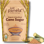 Just Panela Organic Unrefined Cane Sugar 1 Pound | 100% Unprocessed, Raw Sugar | Panela Great for Baking, Cooking & Sweetening | Healthier Alternative to Regular Refined Sugar