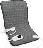 Deepsoon Heating Pad,Electric Heating Pads for Back,Neck,Moist Heating Pad for Abdomen Shoulder Knee Legs,Dry/Moist Heat&Auto Shut Off,Mother's Day Birthday for Men and Women,Dark Gray,24x12 Inch