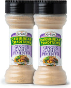 Grace Caribbean Traditions Ginger Garlic Pimento Seasoning - 2 Pack Jamaican Allspice Seasoning & Ginger Seasoning - With Jamaican Pimento Seeds