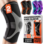 DR. BRACE ELITE Knee Brace with Size Stabilizer (2 Pack) Knee Brace for Women & Men, Workout, Sports, Daily Knee Compression Sleeve for Maximum Knee Pain Support & Fast Recovery (Mercury, Medium)