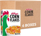 Kellogg's Corn Flakes Breakfast Cereal, Kids Cereal, Family Breakfast (6 Boxes)