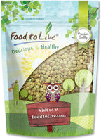 Food to Live - Whole Green Lentils, 1 Pound Dried Raw Lentils, Sproutable, Kosher, Vegan. Rich in Dietary Fiber, and Protein. No Soaking Required.