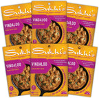 Sukhi's Indian Curry Paste - Vindaloo Masala Sauce 3oz (Pack of 6) 84 Servings - Gluten Free Indian Food Indian Curry Sauce with Indian Spices