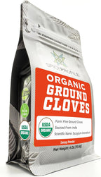 Spice Profile USDA Organic Ground Cloves, Lab Tested for Heavy Metals, Resealable 4 oz Pouch, Laung, Clavo Molido