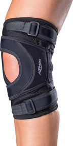 DonJoy Tru-Pull Lite Knee Support Brace for Women and Men | Adjustable Compression Knee Braces and Elastic Supports for Patellar Dislocations, Small, Right