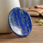 Lapis Lazuli Crystals Healing Thumb Worry Stone Pocket Palm Meditation Crystal Oval Gemstone