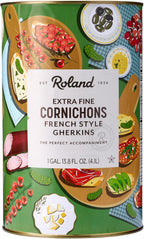 Roland Foods Premium Quality Small Cornichons, Specialty Imported Food, 4.1-Liter Can
