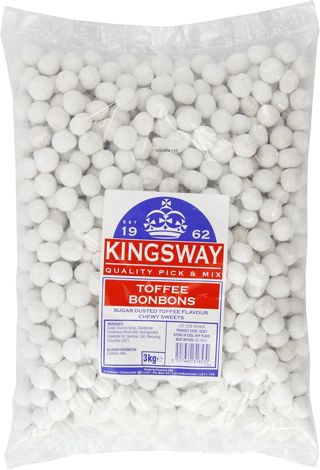 Kingsway Bonbons Toffee 3 Kg