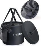 Collapsible Bucket, 20L Folding Water Bucket Lightweight Portable for Fishing, Camping, Outdoors, Picnic, Hiking, Beach, Car Wash, Garden