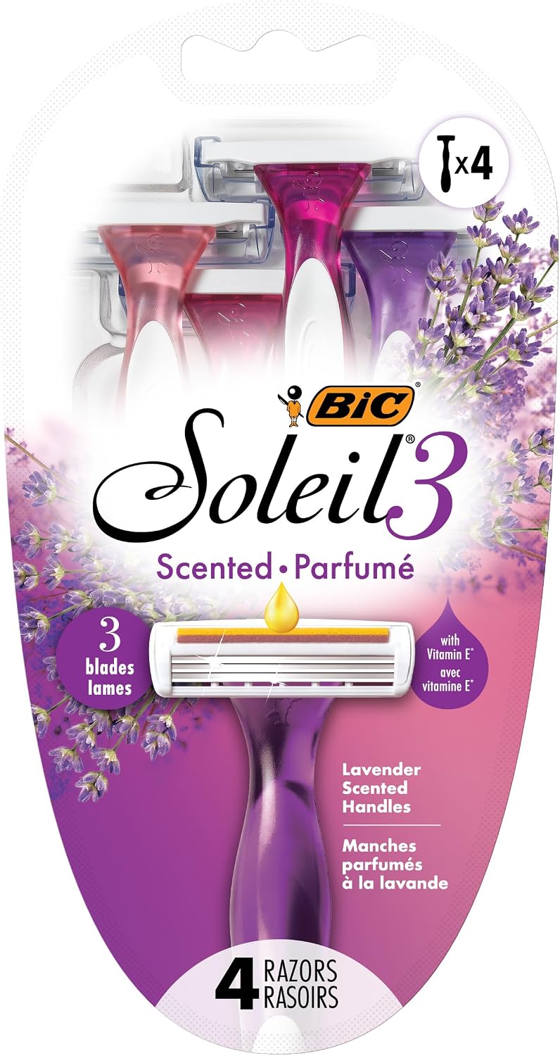 BIC Soleil Twilight Disposable Razor, Women, 4-Count (Pack of 6)