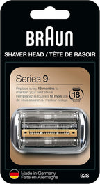 Series 9 Men's Electric Shaver Head ORIGINAL Replacement Blade, Silver 92S